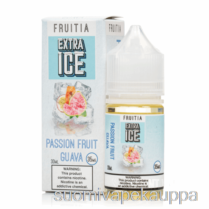 Vape Suomi Passionhedelmä Guava - Extra Jää - Fruitia Suolat - 30ml 50mg